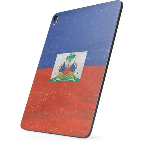 Haitian Flag Distressed Apple iPad Pro Skin